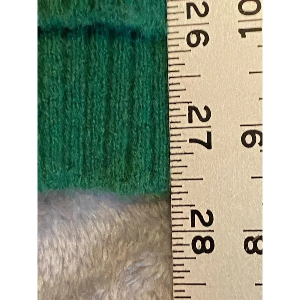 J Crew Sweater Medium Alpaca Merino Wool Oversized Green Lagen Turtleneck sku52
